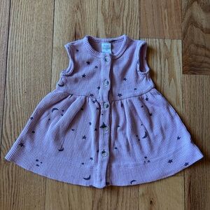 Kate Quinn Rose Pink Waffle Knit Sleeveless Dress